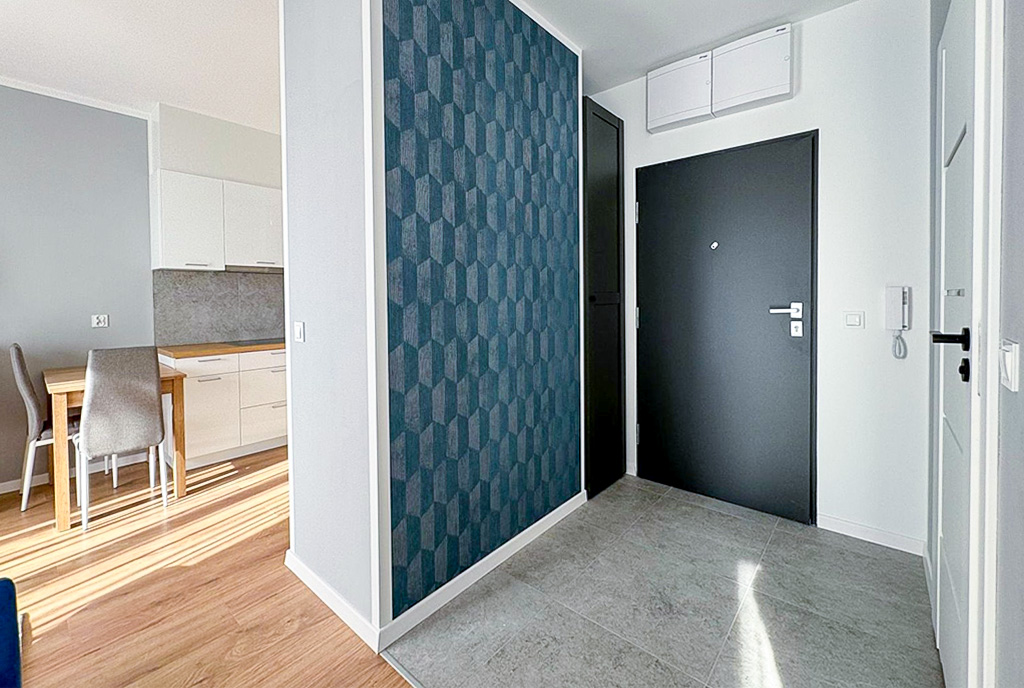 fragment przedpokoju w ekskluzywnym apartamencie na wynajem Szczecin