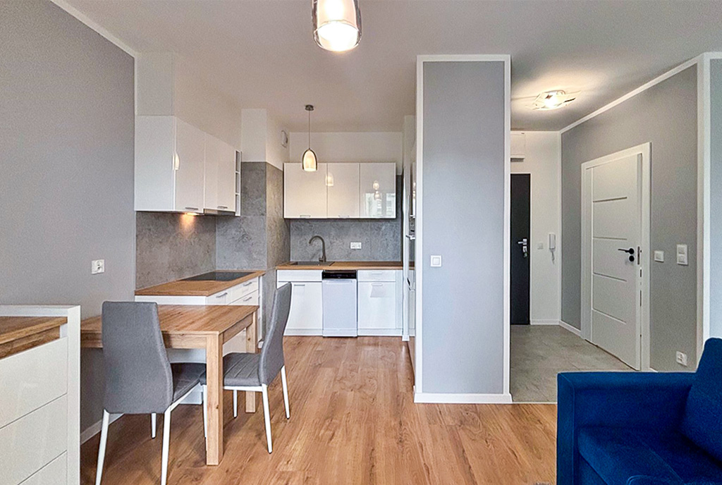 wytworny salon w ekskluzywnym apartamencie na wynajem Szczecin