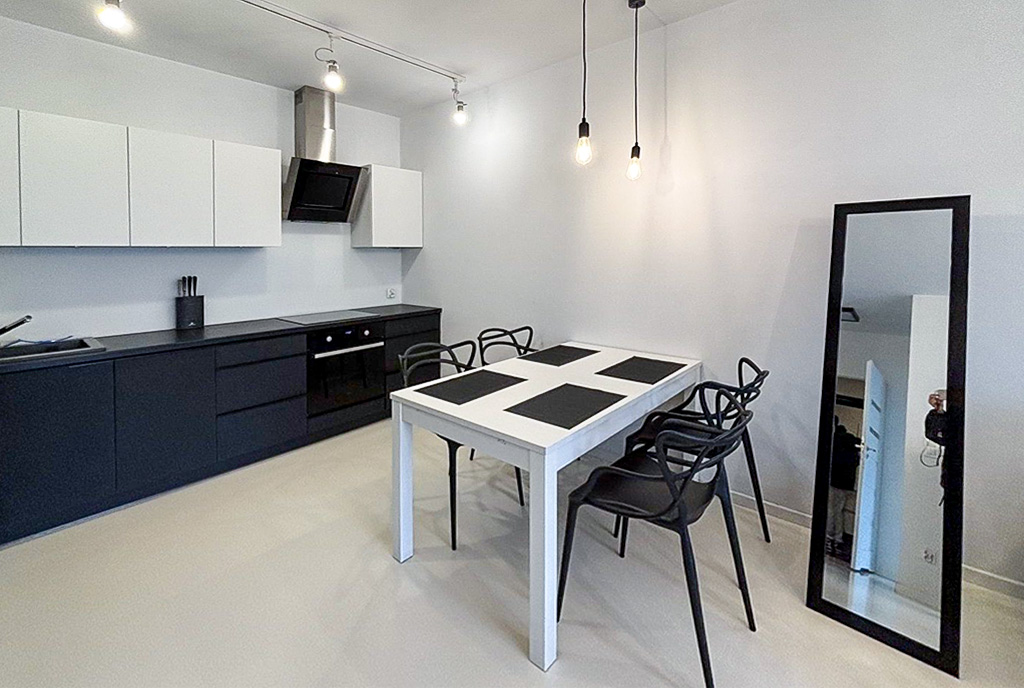 zbliżenie na jadalnię w ekskluzywnym apartamencie na wynajem Szczecin