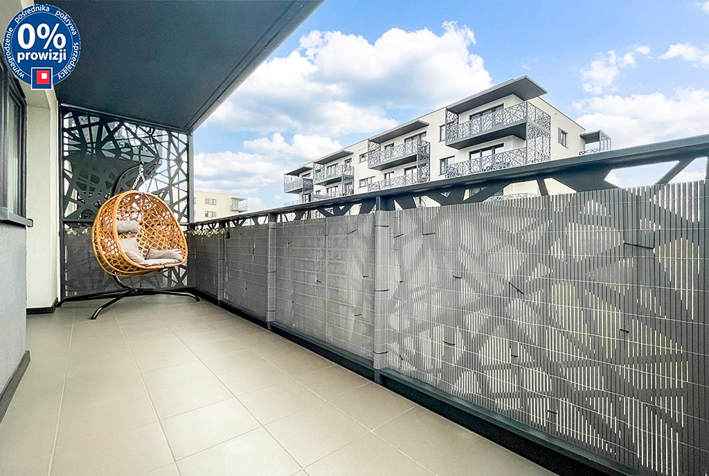 imponujący balkon przy ekskluzywnym apartamencie na sprzedaż Katowice (okolice)