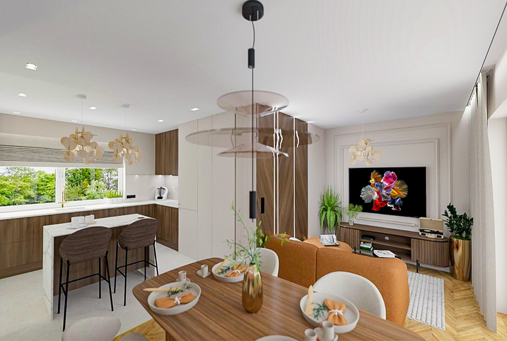 designerskie wnętrze ekskluzywnego apartamentu do sprzedaży Katowice (okolice)