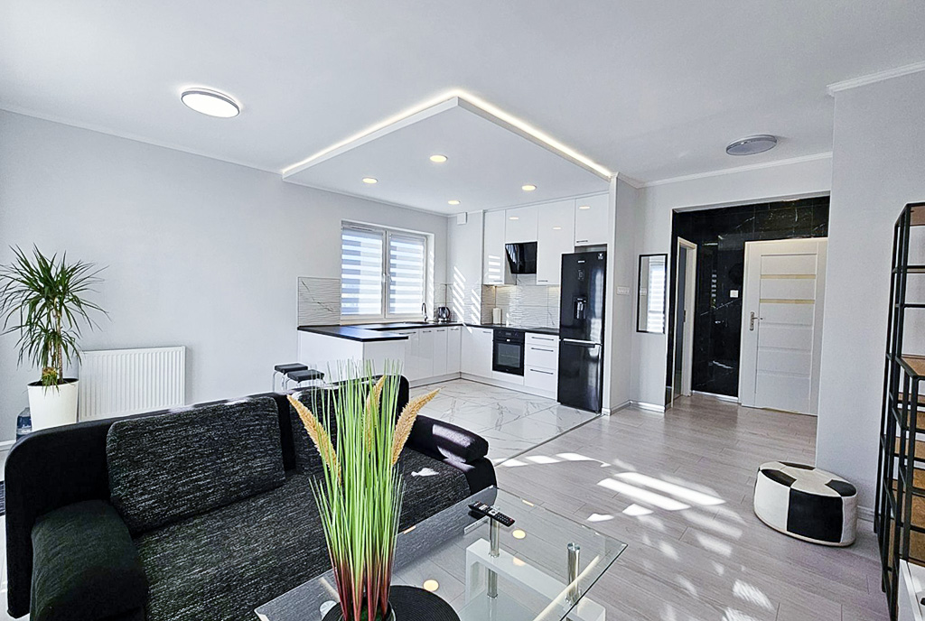gustowna aranżacja wnętrza ekskluzywnego apartamentu do wynajecia Zielona Góra