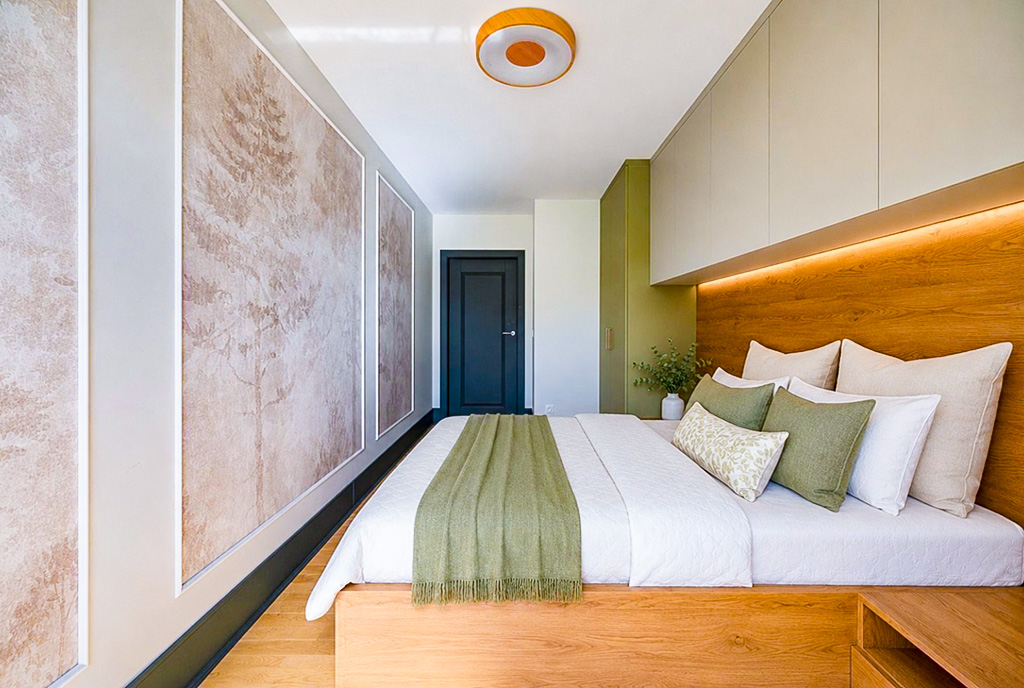 wysublimowana sypialnia w ekskluzywnym apartamencie na sprzedaż Gdynia