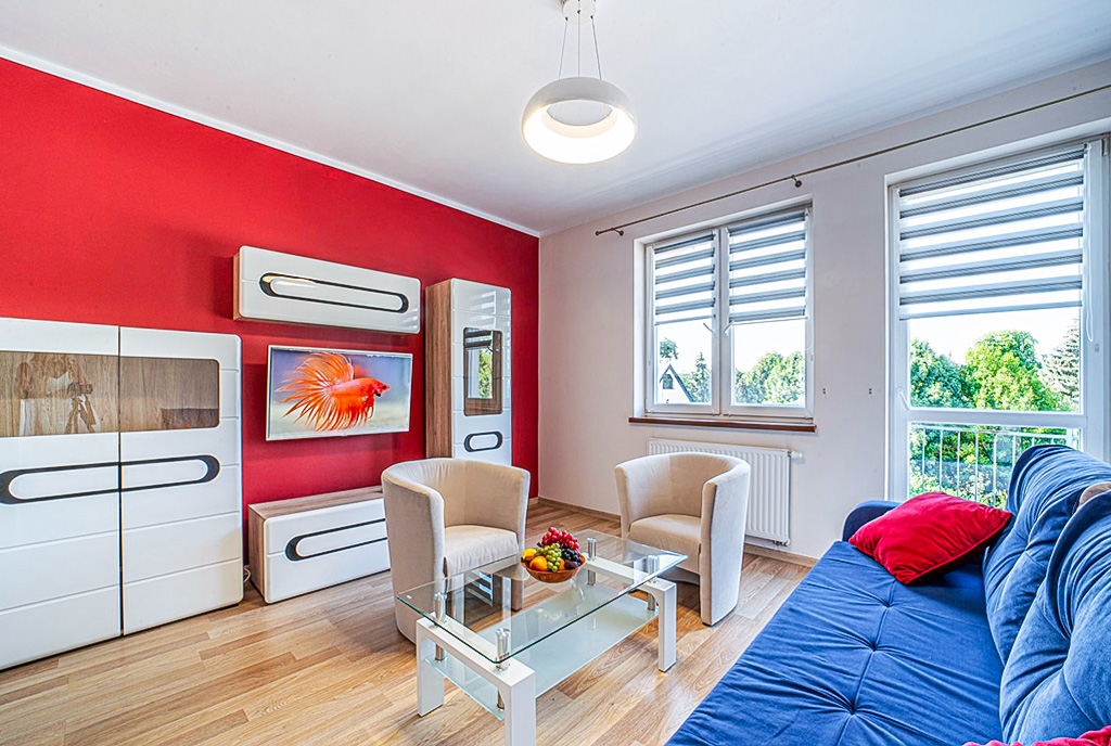 fragment wnętrza luksusowego apartamentu do wynajmu Bolesławiec