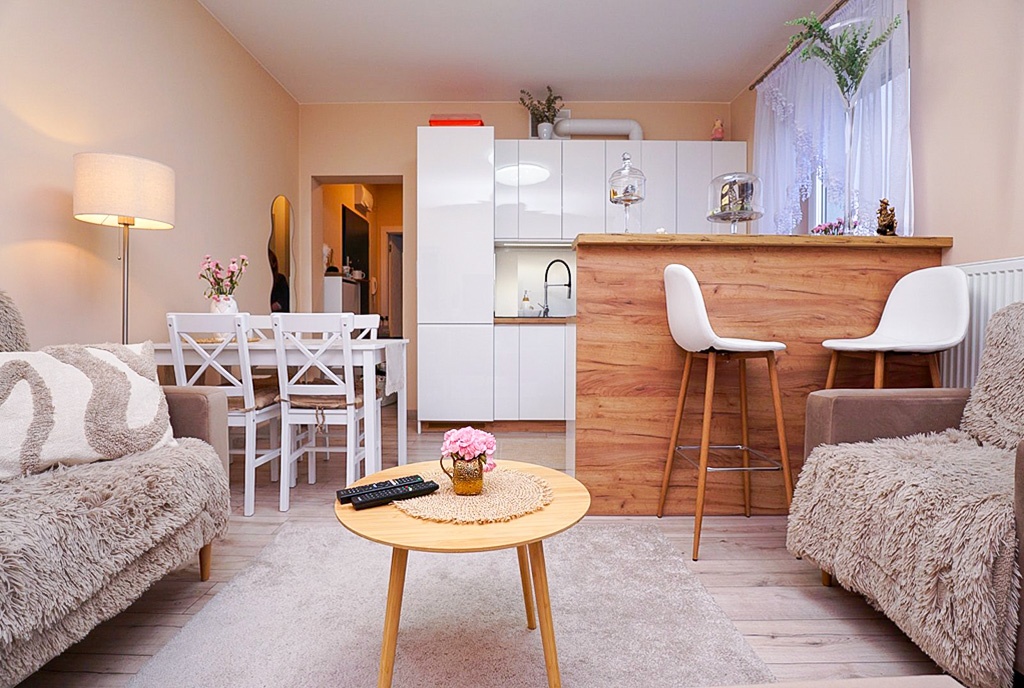 nowoczesna aranżacja wnętrza ekskluzywnego apartamentu do sprzedaży Piotrków Trybunalski