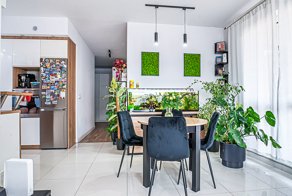 imponujący pokój dzienny w luksusowym apartamencie na sprzedaż Bolesławiec