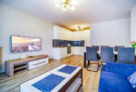 komfortowy salon w luksusowym apartamencie na sprzedaż Gdańsk