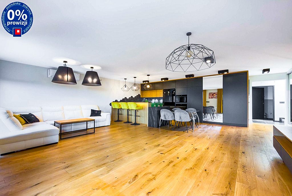 Futurystyczny salon face apartamencie do sprzedaży Katowice (okolice)