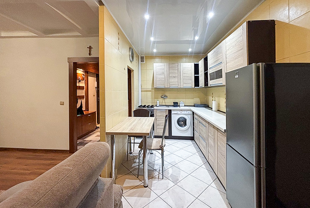 Zbliżenie na kuchnię w luksusowym apartamencie na sprzedaż Katowice okolice
