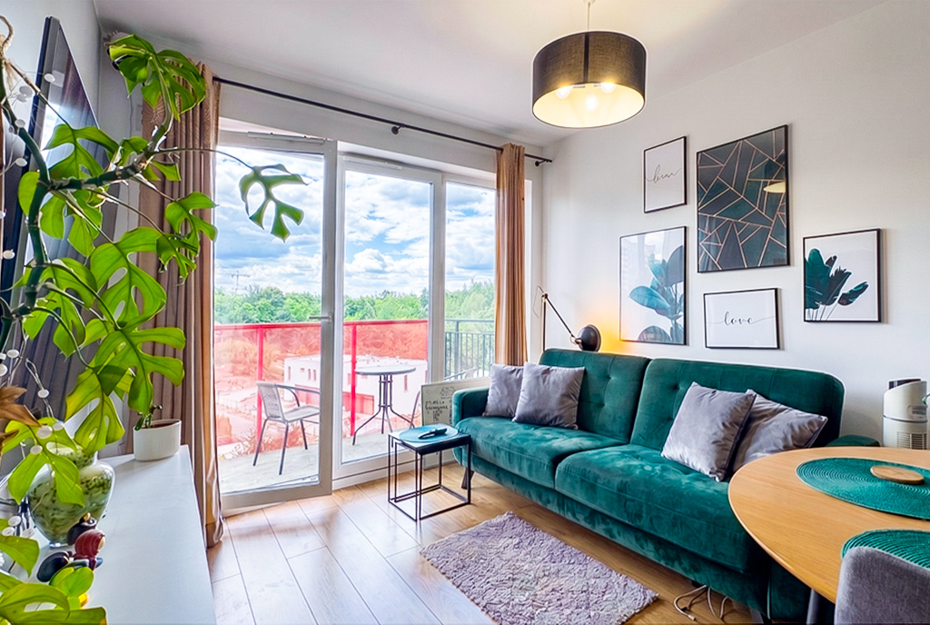 Designerski salon w ekskluzywnym apartamencie do sprzedaży Katowice okolice