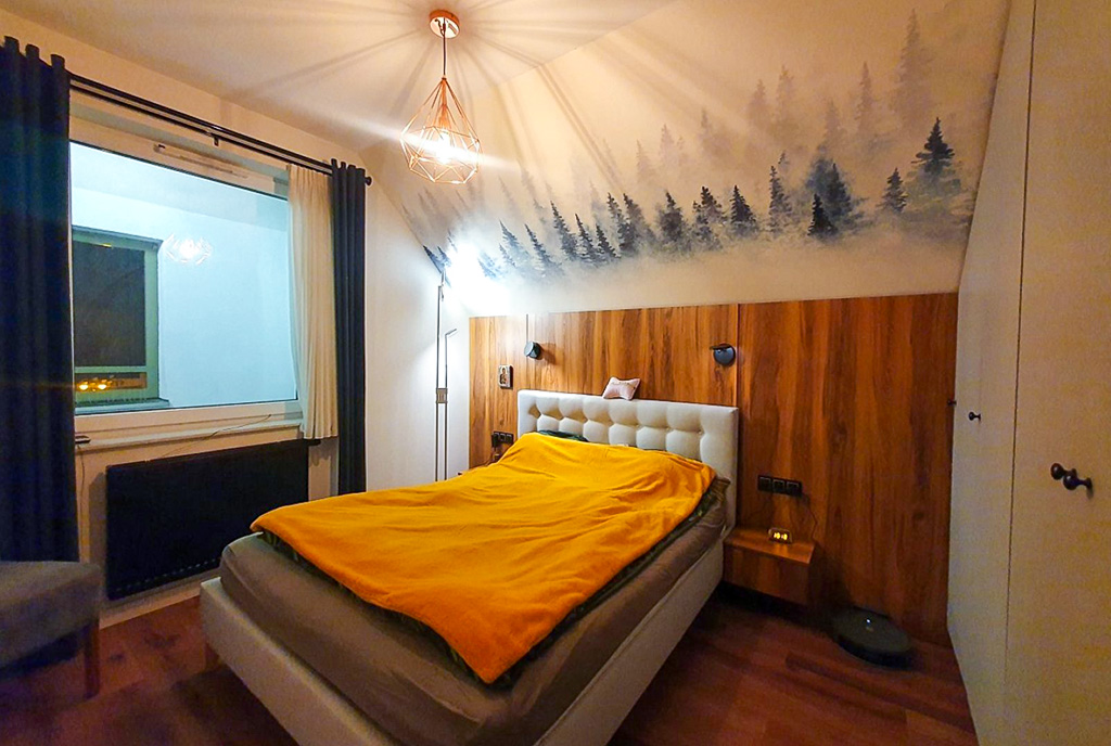 Kameralna sypialnia w luksusowym apartamencie na sprzedaż Kwidzyn
