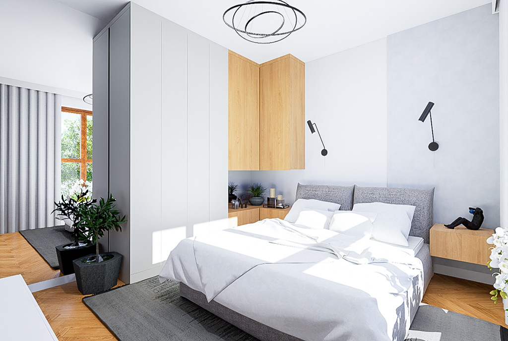 Ogromna sypialnia w ekskluzywnym apartamencie na sprzedaż Mielec.
