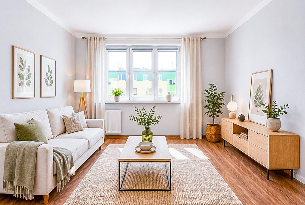 Nietuzinkowy salon w ekskluzywnym apartamencie na sprzedaż Oświęcim