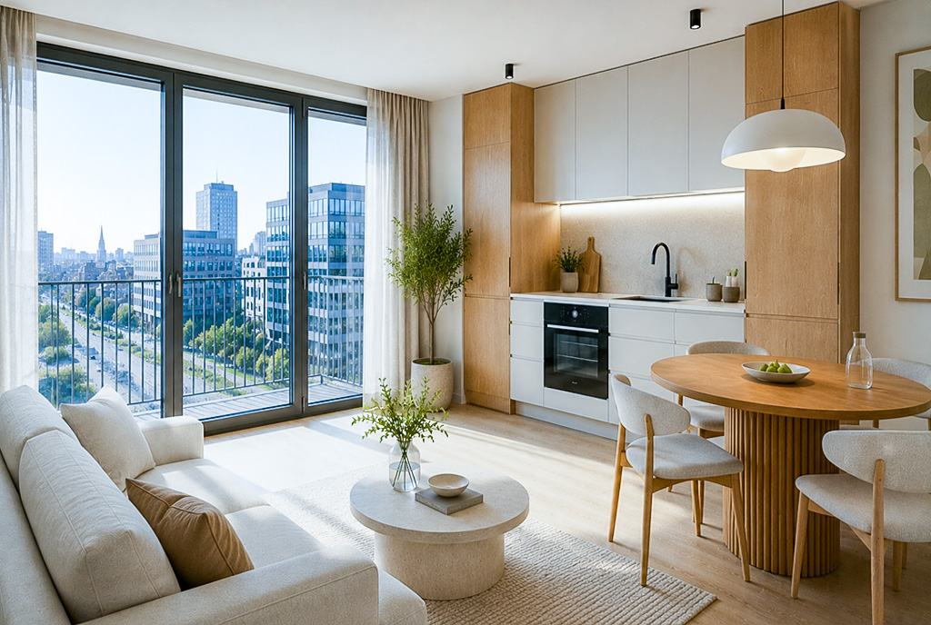 Projekt kuchni w ekskluzywnym apartamencie do sprzedaży Wrocław