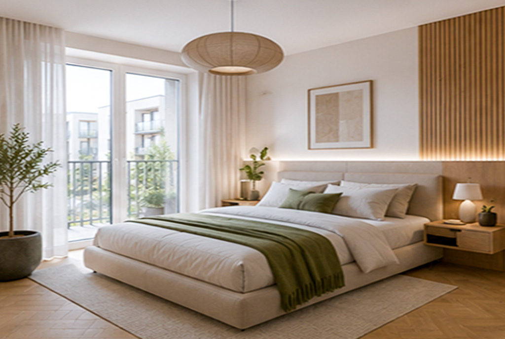 Zaciszna sypialnia ekskluzywnym apartamencie do sprzedaży Wrocław