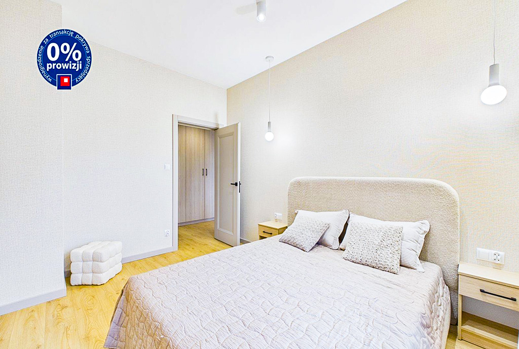 kameralna sypialnia w ekskluzywnym apartamencie na sprzedaż Zielona Góra