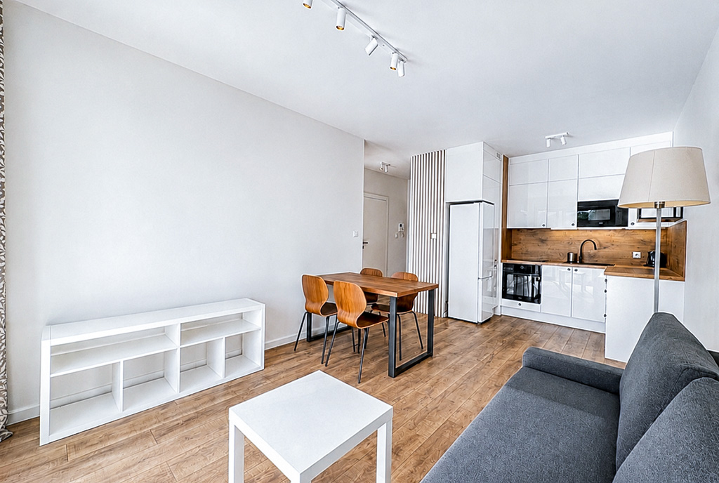 Nowocześnie zaaranżowane wnętrze w ekskluzywnym apartamencie do wynajęcia Gdynia okolice