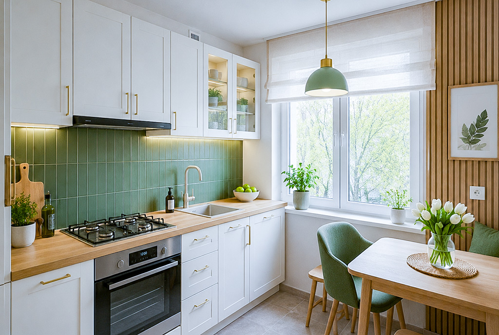 fragment kuchni w luksusowym apartamencie na sprzedaż Białystok