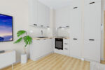 Projekt kuchni w ekskluzywnym apartamencie do sprzedaży Elbląg.