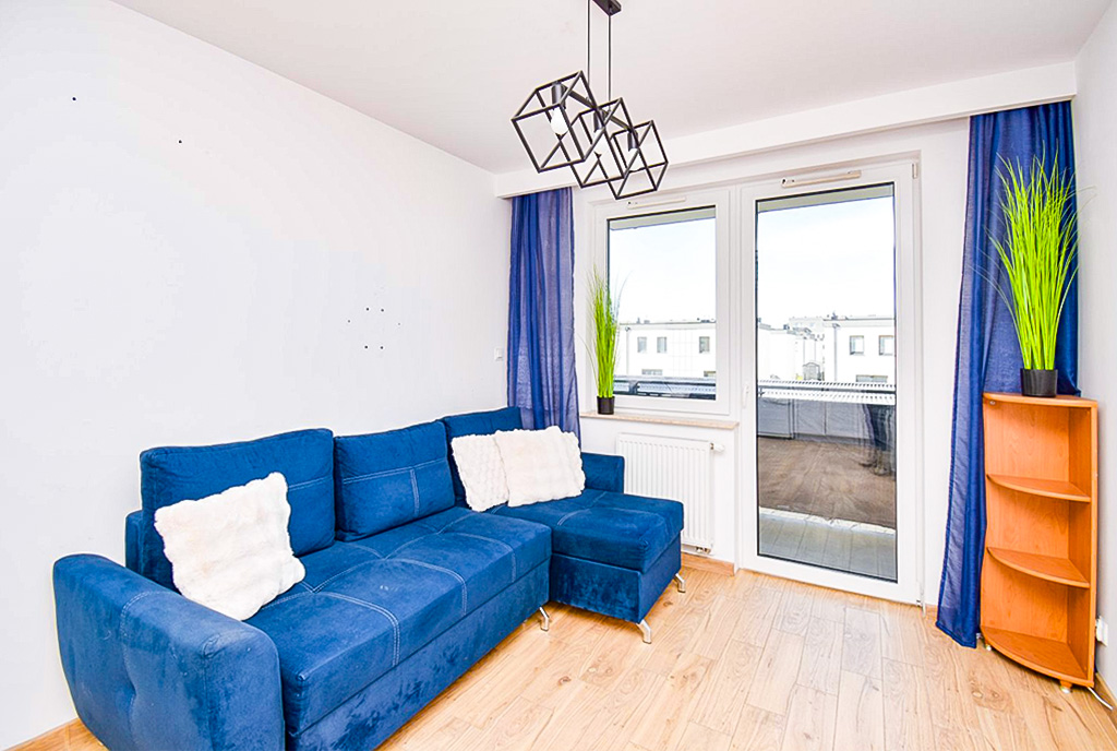 Wytworny salon w luksusowym apartamencie na sprzedaż Gdynia okolice