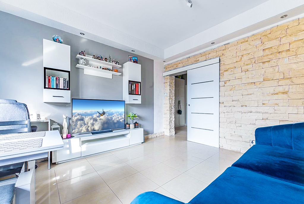 przestronne wnętrze ekskluzywnego apartamentu do sprzedaży Gdynia (okolice)