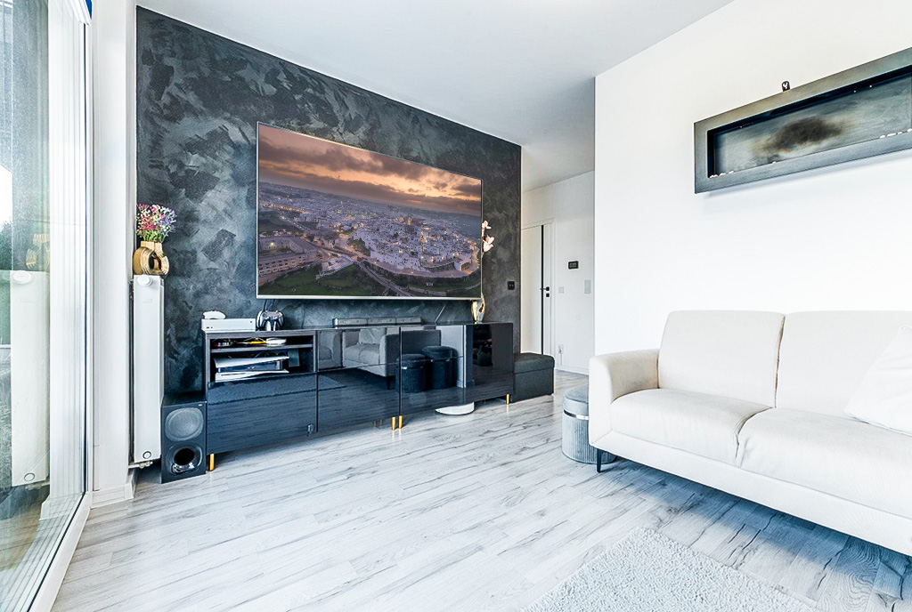 futurystyczne wnętrze ekskluzywnego apartamentu do sprzedaży Gdynia (okolice)