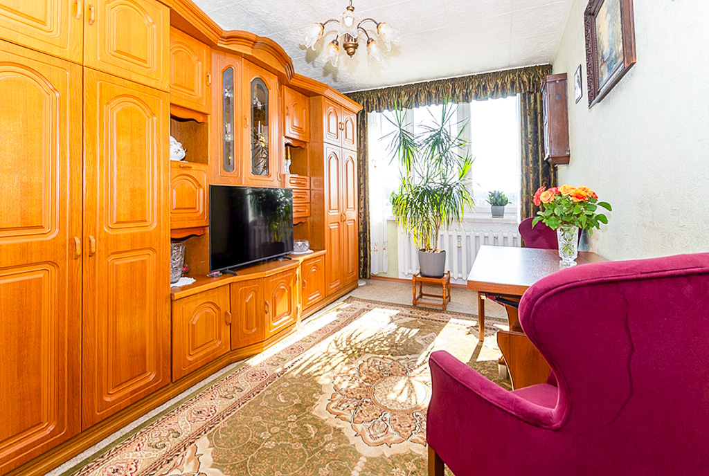 fragment pokoju dziennego w luksusowym apartamencie na sprzedaż Katowice (okolice)