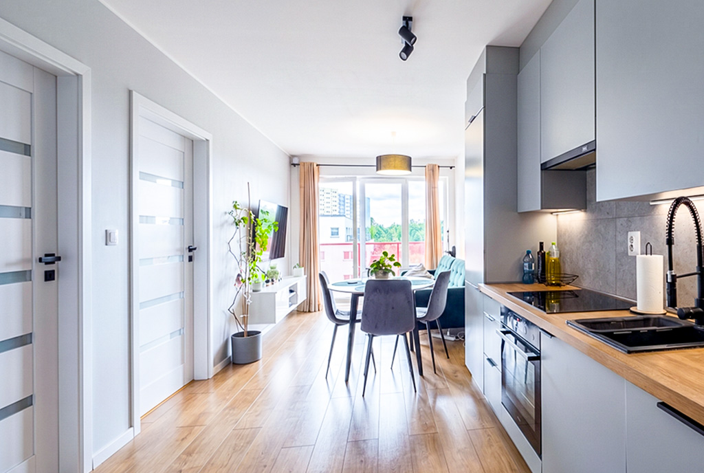 Przemyślana aranżacja wnętrza ekskluzywnego apartamentu do sprzedaży Katowice okolice
