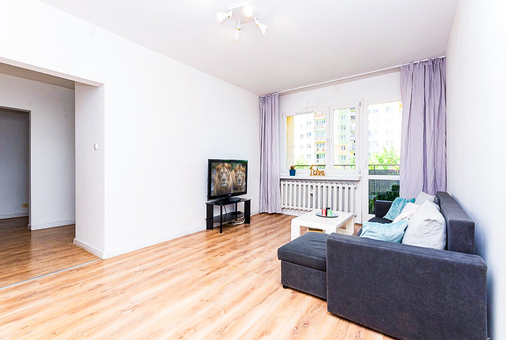 Fragment komfortowego salonu w ekskluzywnym apartamencie do sprzedaży Katowice