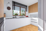 Nowoczesna kuchnia w ekskluzywnym apartamencie do sprzedaży Mielec.