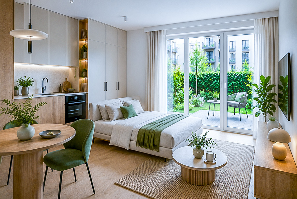 Modna stylistyka luksusowego apartamentu na sprzedaż Wrocław