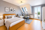 Eleganckie sypialnia w ekskluzywnym apartamencie do sprzedaży Wrocław