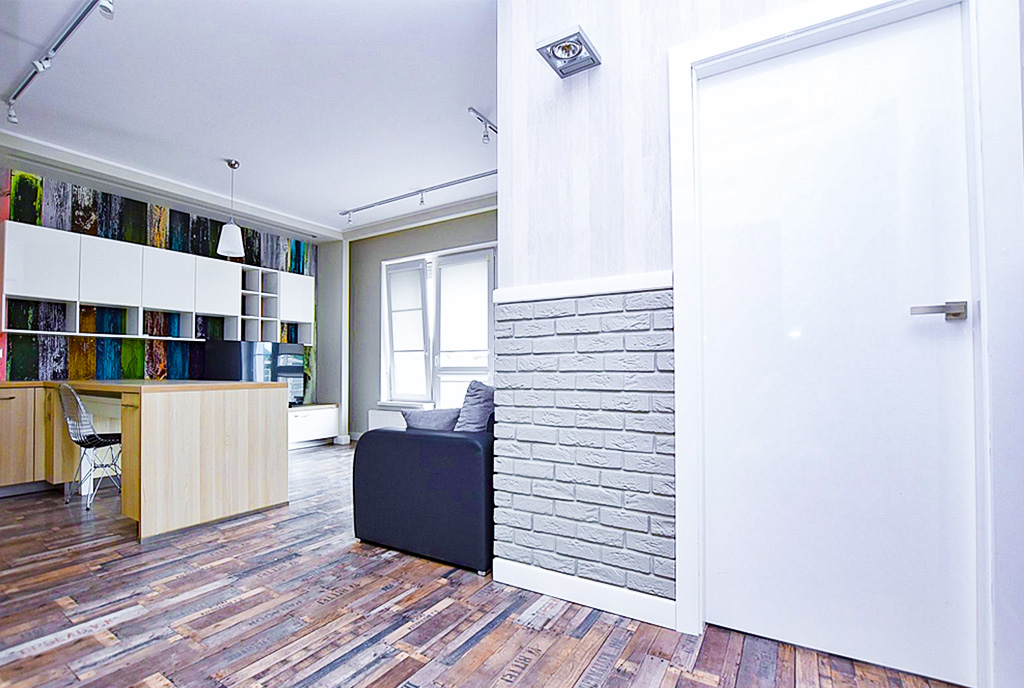Nowoczesny salon w ekskluzywnym apartamencie do wynajęcia Inowrocław