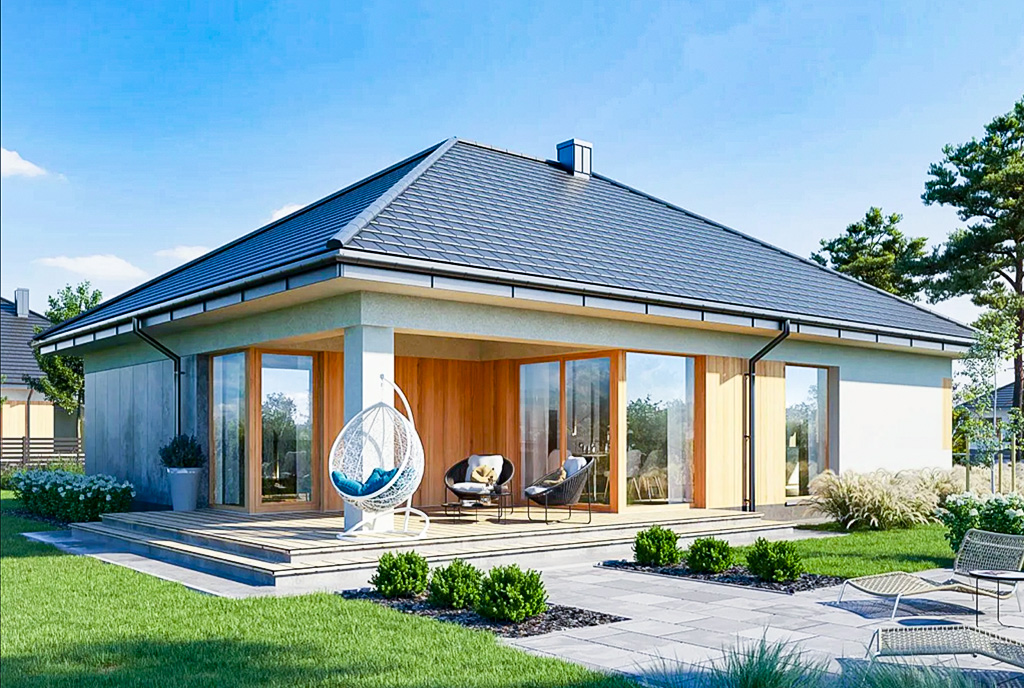 Nowoczesny projekt luksusowej willi na sprzedaż Mazury