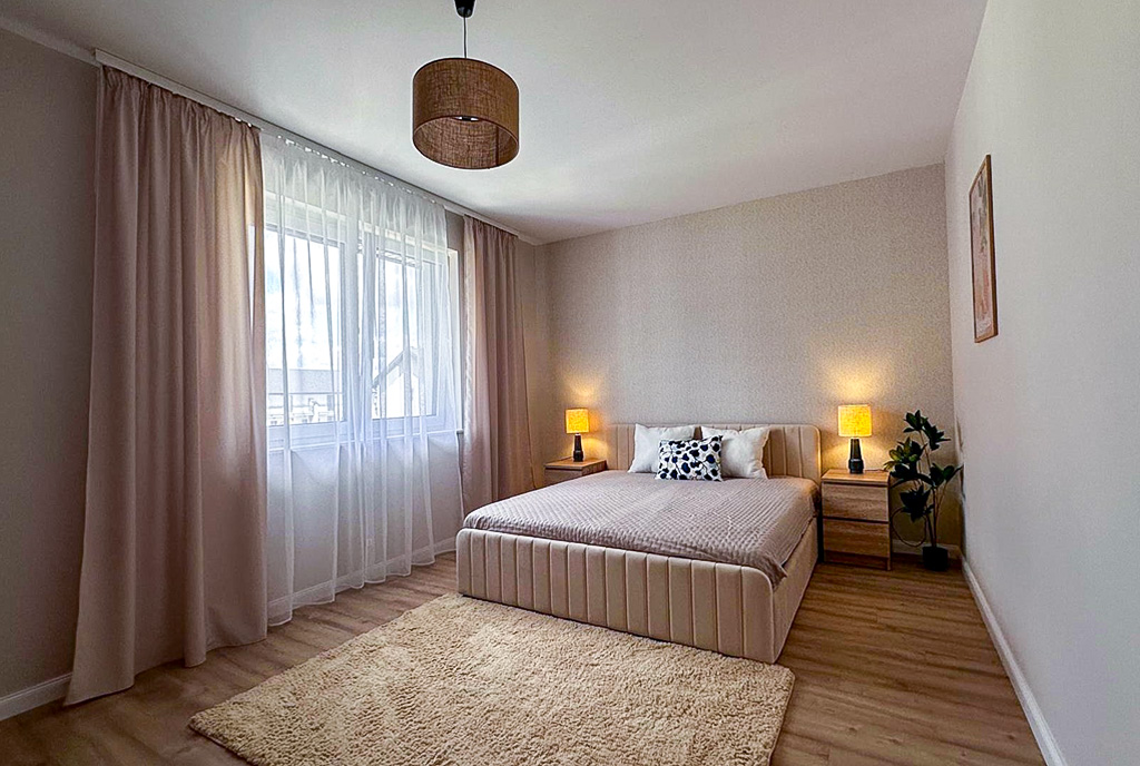 zaciszna sypialnia w ekskluzywnym apartamencie na sprzedaź Mielec