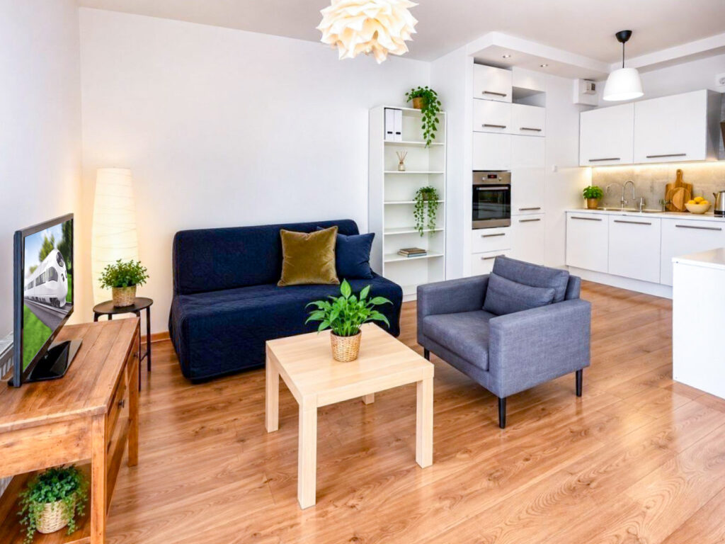 komfortowe wnętrze ekskluzywnego apartamentu do wynajęcia Gdańsk