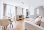 nowocześnie zaprojektowane wnętrze ekskluzywnego apartamentu do wynajecia Kwidzyn