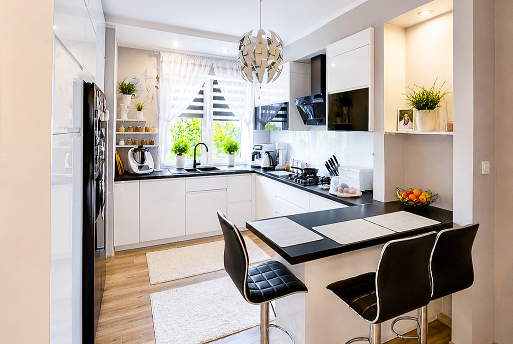 nowoczesna kuchnia w luksusowym apartamencie na sprzedaż Białystok (okolice)
