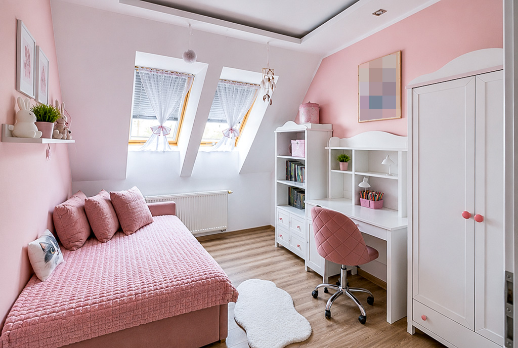 jeden z pokoi w ekskluzywnym apartamencie na sprzedaż Białystok (okolice)