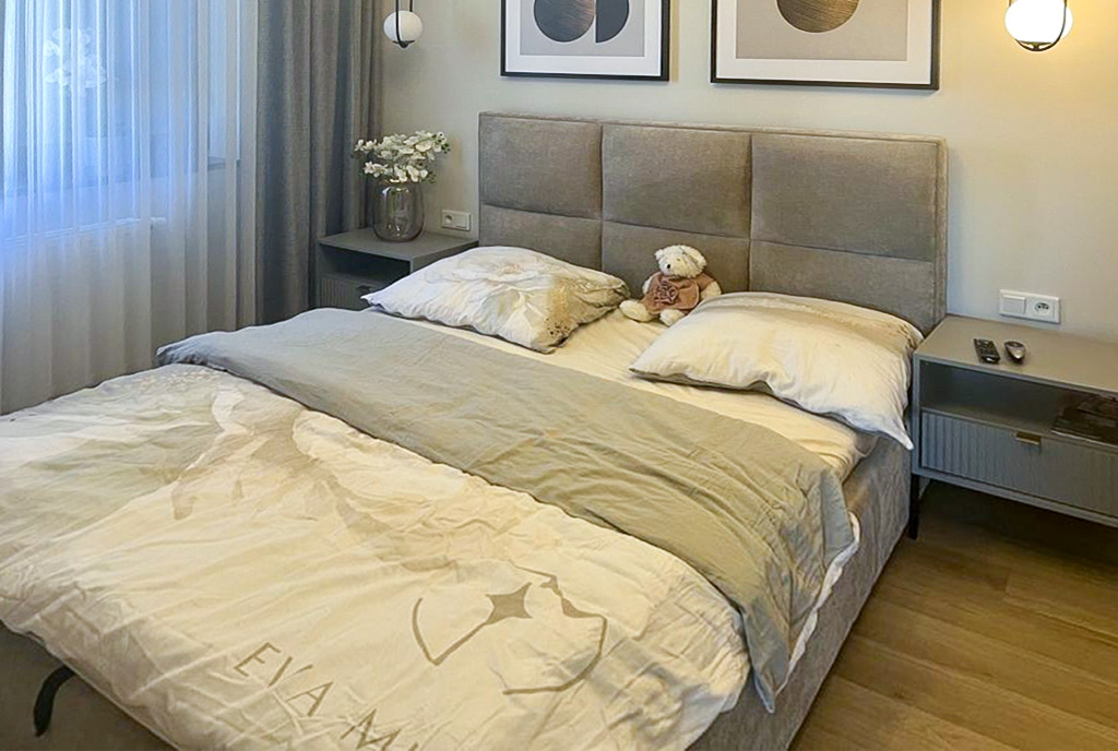elegancka sypialnia w ekskluzywnym apartamencie na sprzedaż Częstochowa