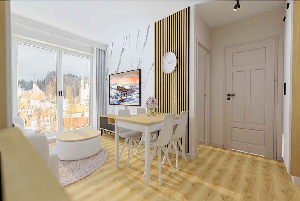 nowoczesne wnętrze ekskluzywnego apartamentu do sprzedaży Elbląg