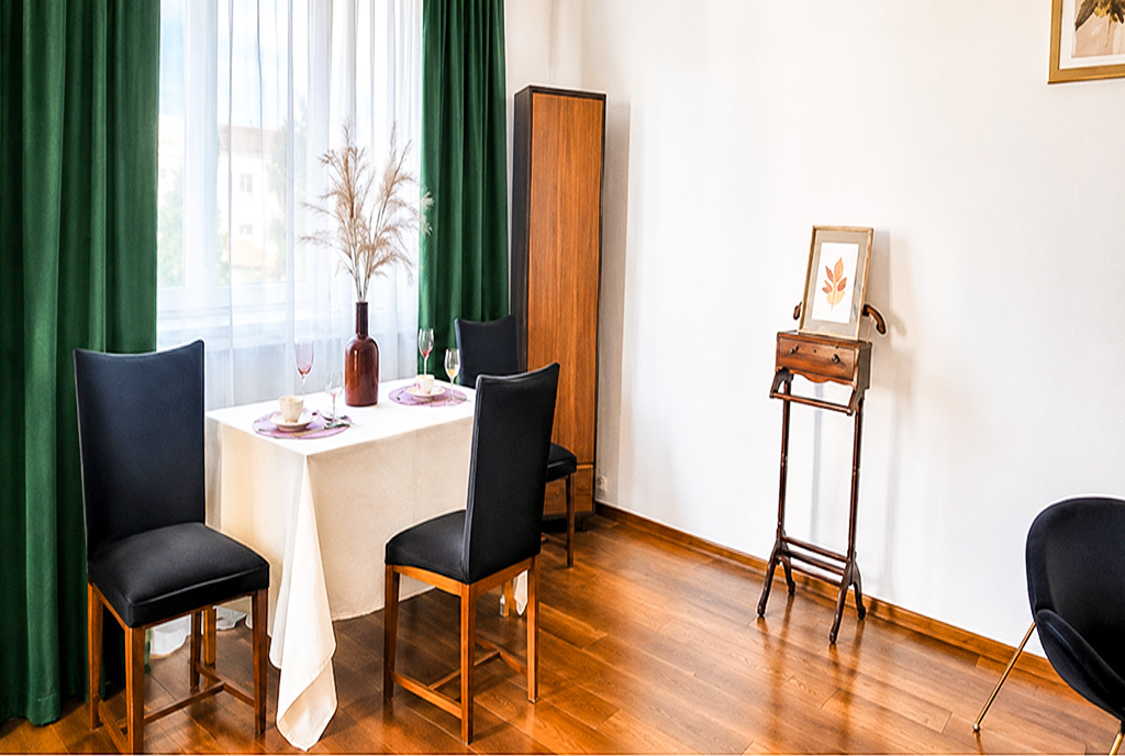 fragment pokoju dziennego w luksusowym apartamencie na sprzedaż Gdańsk