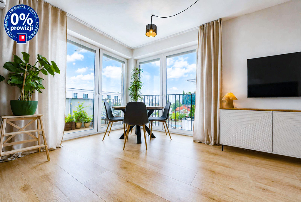 zbliżenie na pokój dzienny w luksusowym apartamencie na sprzedaż Katowice (okolice)