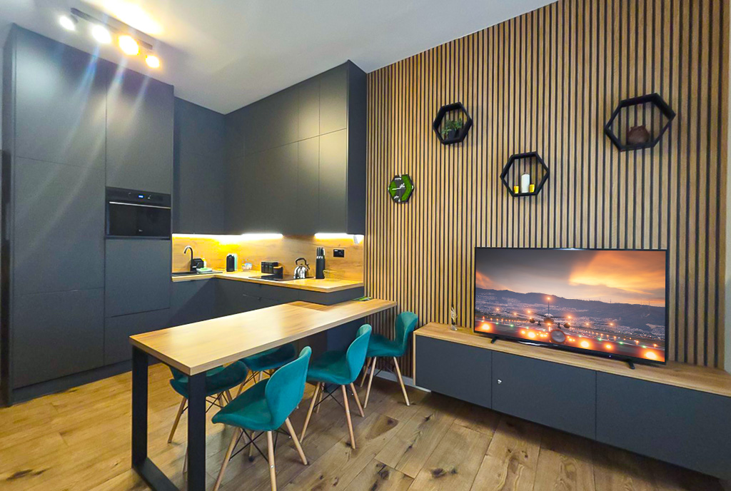designerski salon w luksusowym apartamencie na sprzedaż Bielsko-Biała (okolice