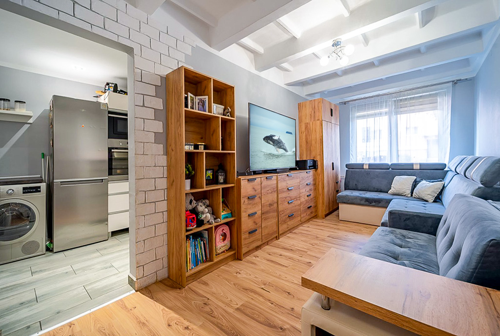 nietuzinkowy salon w ekskluzywnym apartamencie na sprzedaż Elbląg