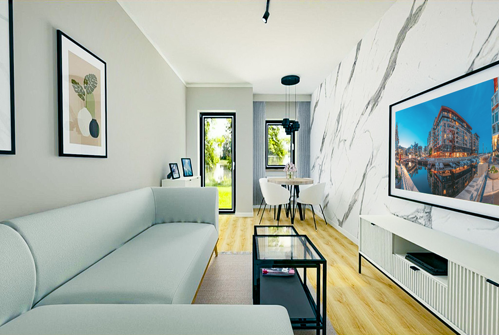 futurystyczne wnętrze ekskluzywnego apartamentu do sprzedaży Elbląg