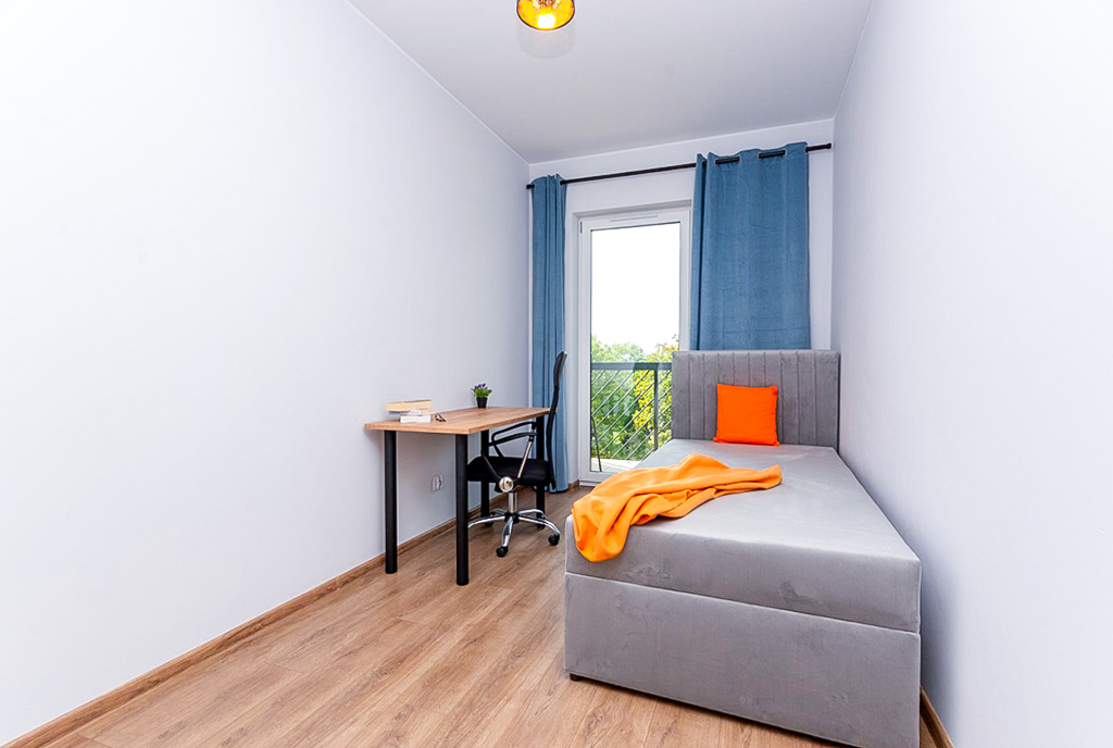 imponująca sypialnia w ekskluzywnym apartamencie na sprzedaż Katowice (okolice)