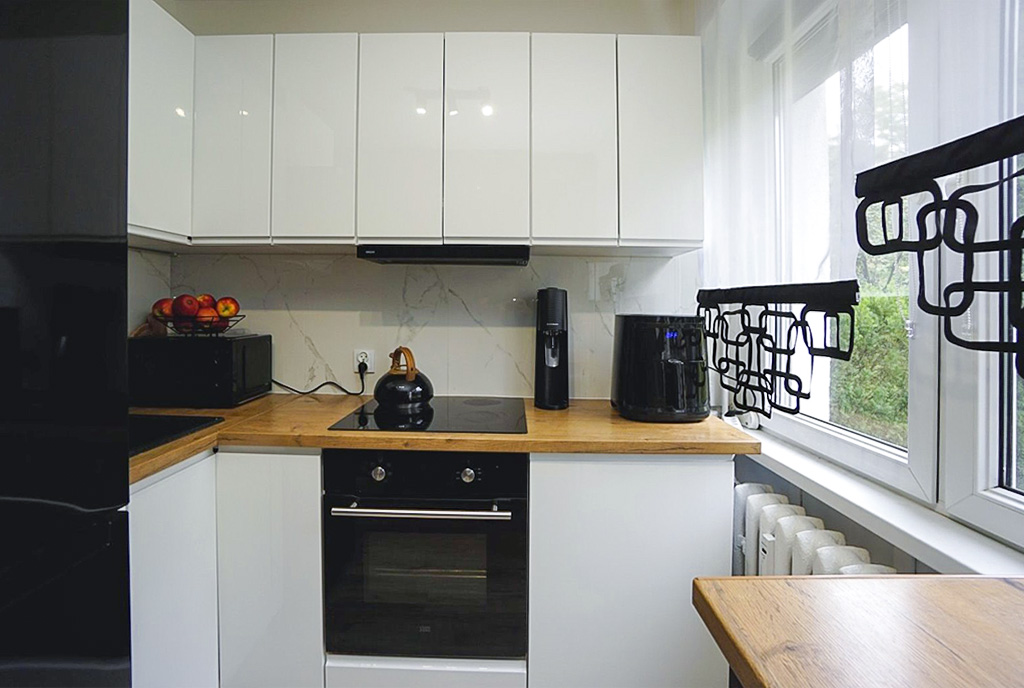 fragment aneksu kuchennego w ekskluzywnym apartamencie do sprzedaży Konin