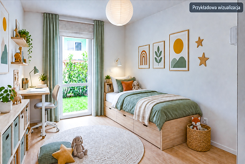 fragment sypialni w ekskluzywnym apartamencie na sprzedaż Kwidzyn