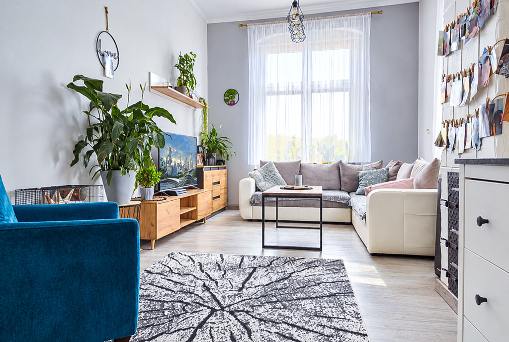 reprezentacyjny salon w luksusowym apartamencie na sprzedaż Legnica